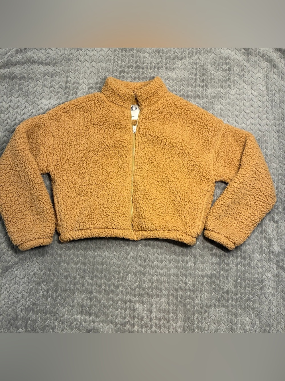 Hollister Tan Sherpa Zip Jacket